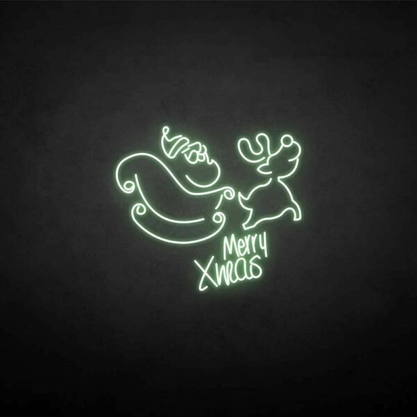 merry xmas neon sign