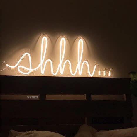 Shhhh Neon sign