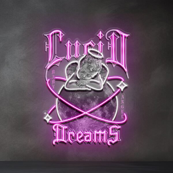 Dreamy Cupid Dreams Collapse Art LED Neon Sign Light Pop Art Sale price$199.50 Regular price$335 Save 40%