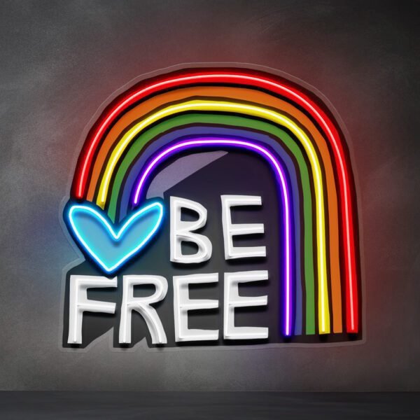 Be Free! LED Neon Sign Light Pop Art