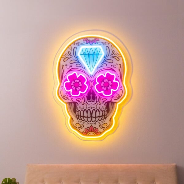 Decor Skull LED Neon Sign Light Pop Art