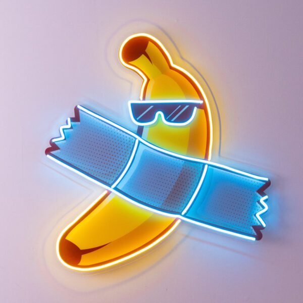 Banana Chilling Led Neon Acrylic Artwork