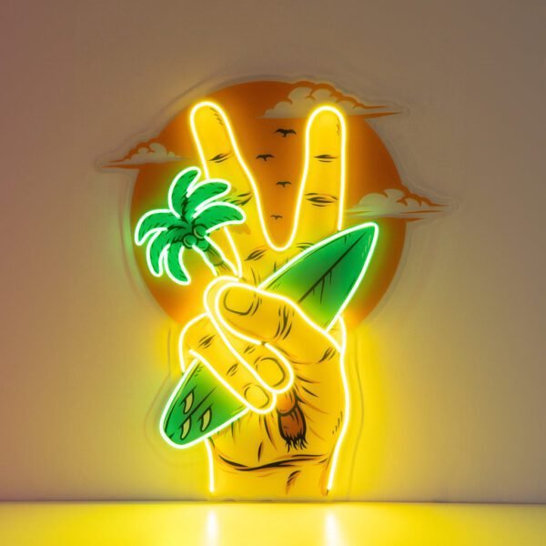 The Beach Led Neon Acrylic Artwork