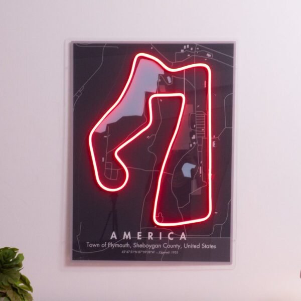 America Formula F1 Circuit LED Neon Sign Light Pop Art