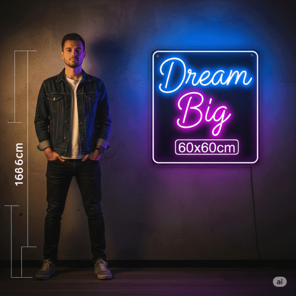 60X60CM Custom Logo Neon sign