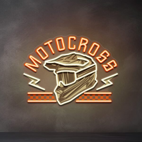 Racing Helmet Vibing LED Neon Sign Light Pop Art